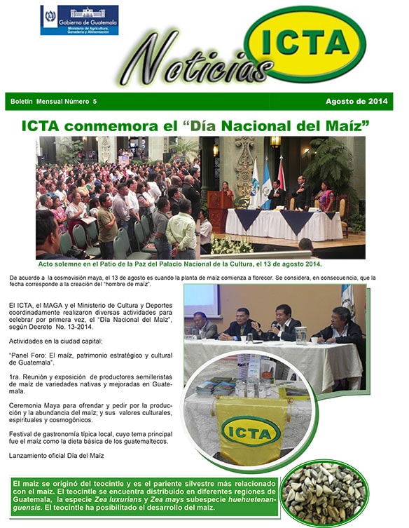 boletin ICTA agosto 2014